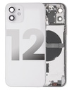 Châssis avec nappes pour iPhone 12 - Grade A - avec Logo - Version Internationale - Blanc