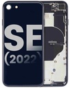Châssis avec nappe pour iPhone SE 2022 - Grade A - avec logo - Noir Minuit