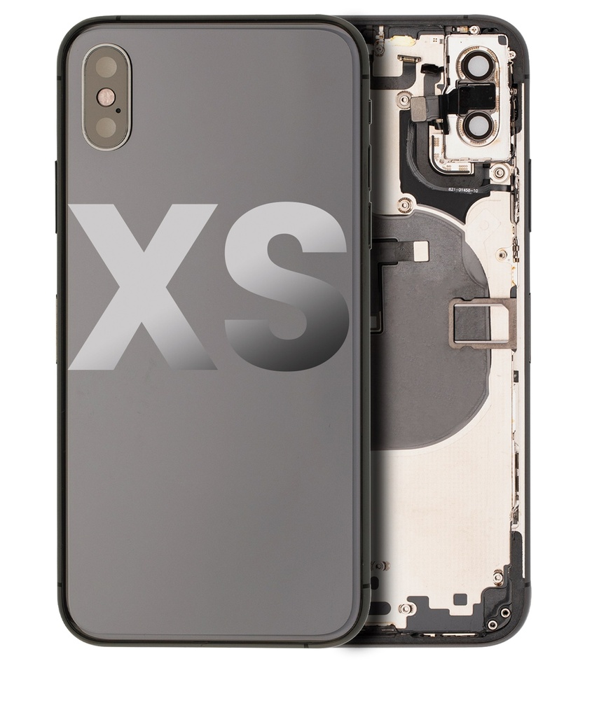 Châssis avec nappes pour iPhone XS - Grade A - avec logo - Gris sidéral