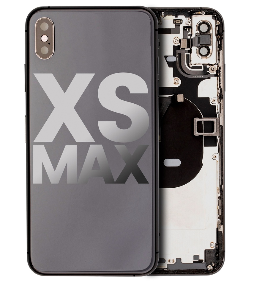 Châssis avec nappes pour iPhone XS Max - Grade A - avec logo - Gris Sidéral