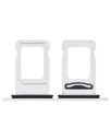 Tiroir SIM double compatible iPhone XR - Blanc
