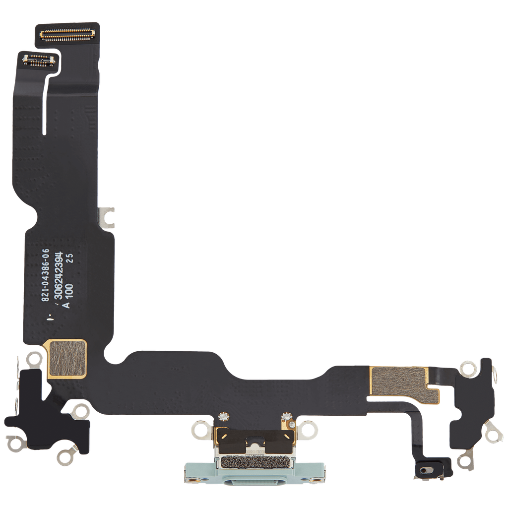 Connecteur de charge avec nappe compatible iPhone 15 Plus - Premium - Vert