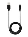 Câble USB-A vers Lightning non-MFI - 1m - Ampsentrix - Infinity - Noir