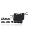 Pack de 10 grilles anti-poussière micro et haut-parleur compatible iPhone 11 Pro - Blanc