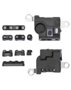 Pack de 10 grilles anti-poussière micro et haut-parleur compatible iPhone 11 Pro - Noir