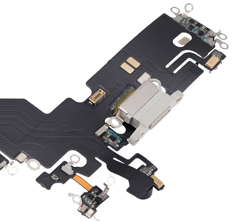 Connecteur de charge avec nappe compatible iPhone 13 Pro - Aftermarket Plus - Argent