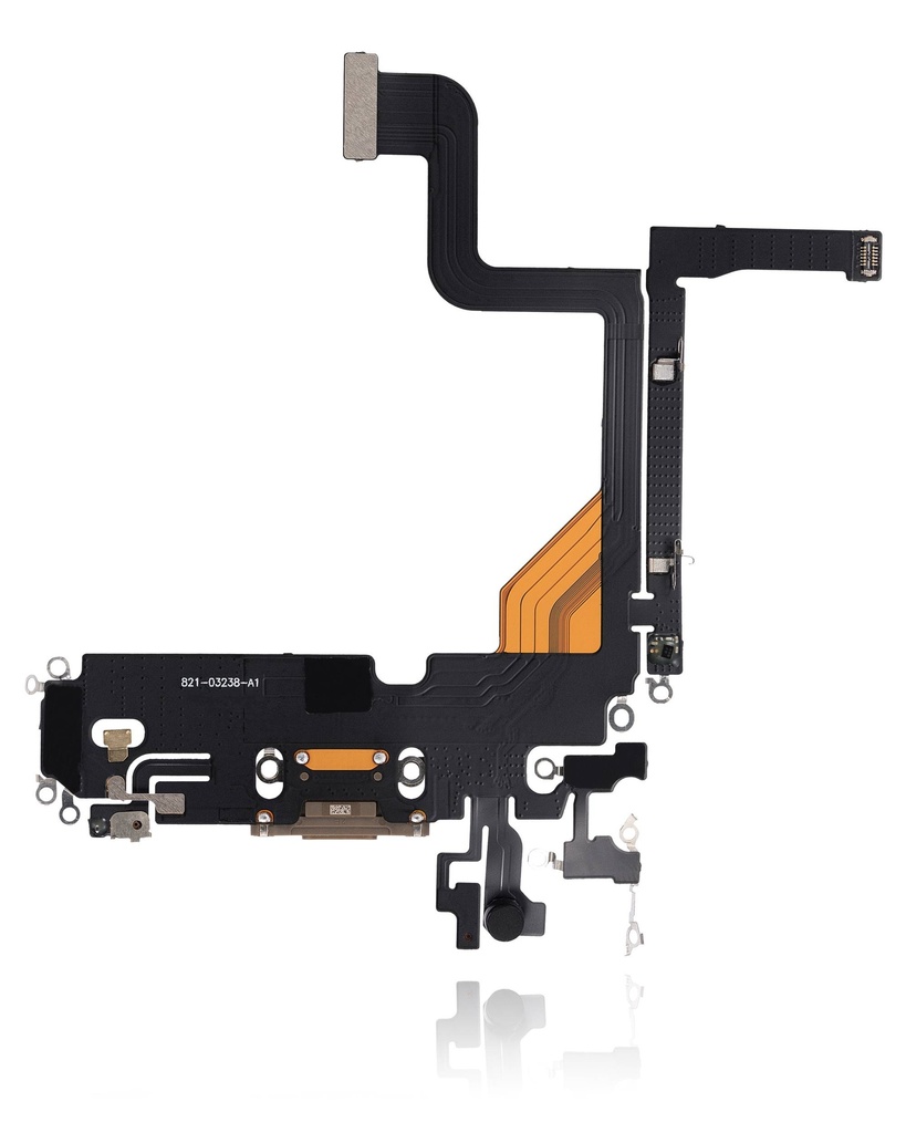 Connecteur de charge avec nappe compatible iPhone 13 Pro - Aftermarket Plus - Or