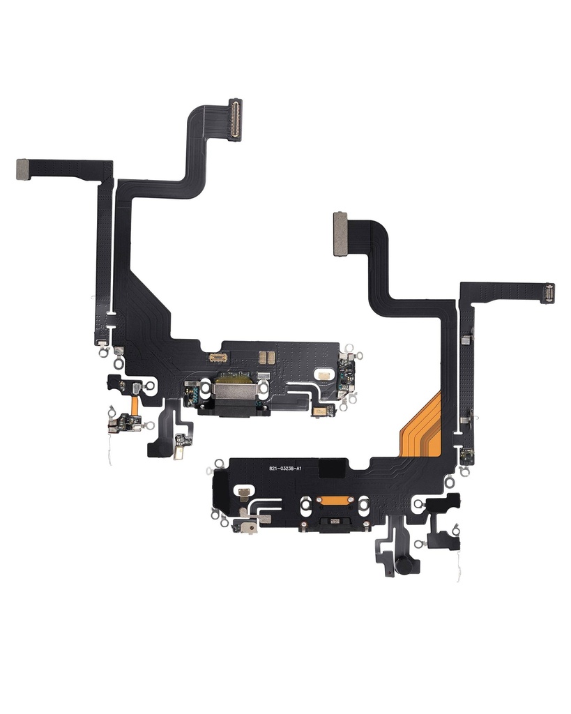 Connecteur de charge avec nappe compatible iPhone 13 Pro - Aftermarket Plus - Graphite