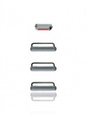 Kit de Boutons (Power/Volume/Switch) pour iPhone 6 / 6 Plus - Gris sidéral