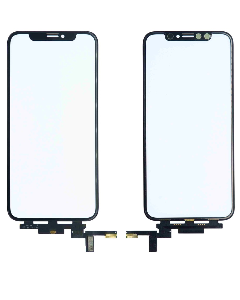 4 en 1 vitre tactile avec double OCA préinstallé et Short touch - compatible iPhone XS - OCA Master