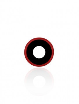 Lentille caméra arrière avec support pour iPhone XR - Rouge - Pack de 10