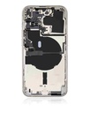 Chassis arrière avec petit composant pré installé pour iPhone 14 Pro - Version US sans lecteur SIM - Grade A - avec logo - Argent