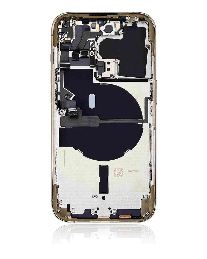 Chassis arrière avec petit composant pré installé pour iPhone 14 Pro - Grade A - avec logo - Version US sans lecteur SIM - Or