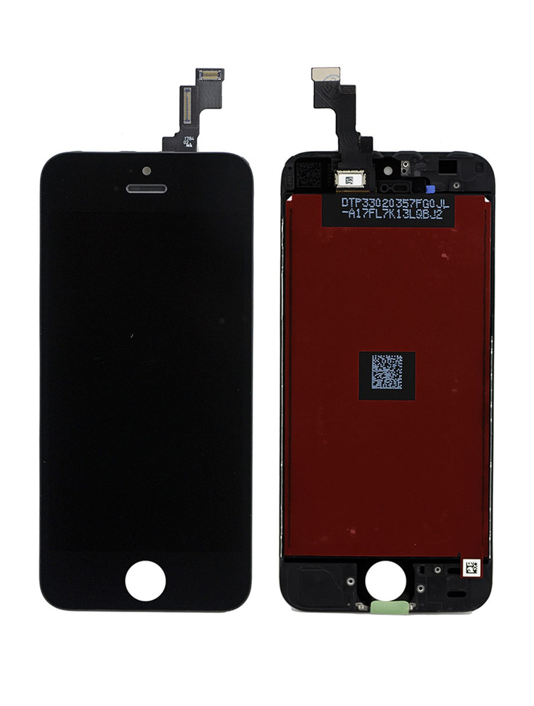 Bloc écran LCD compatible iPhone 5S - SE 2016 - Aftermarket - Noir