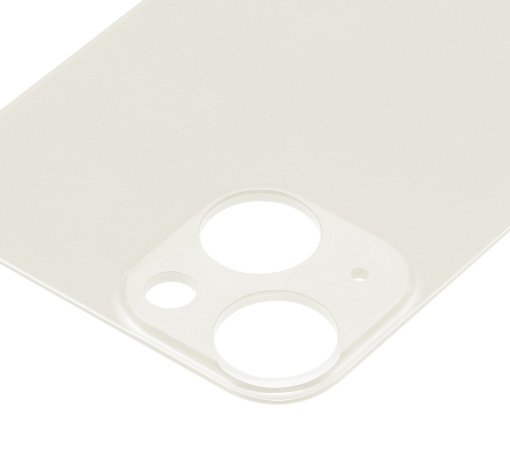 Vitre arrière compatible pour iPhone 13 Mini - Sans logo - Lumière stellaire
