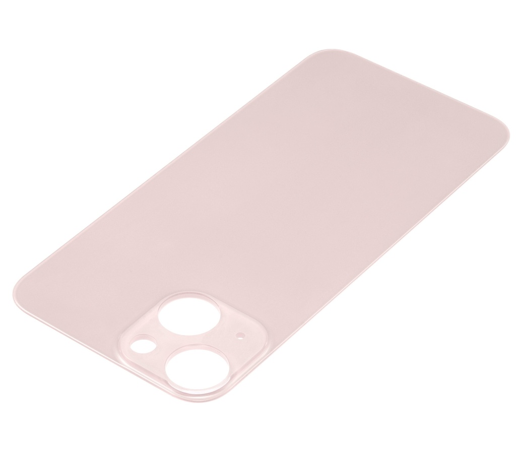 Vitre arrière compatible pour iPhone 13 Mini - Sans logo - Rose