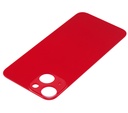 Vitre arrière compatible pour iPhone 13 Mini - Sans logo - Rouge