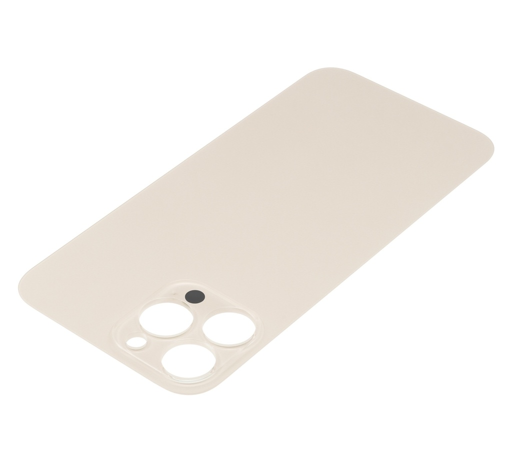 Vitre arrière compatible pour iPhone 13 Pro Max - Sans logo - Or