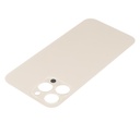 Vitre arrière compatible pour iPhone 13 Pro Max - Sans logo - Or