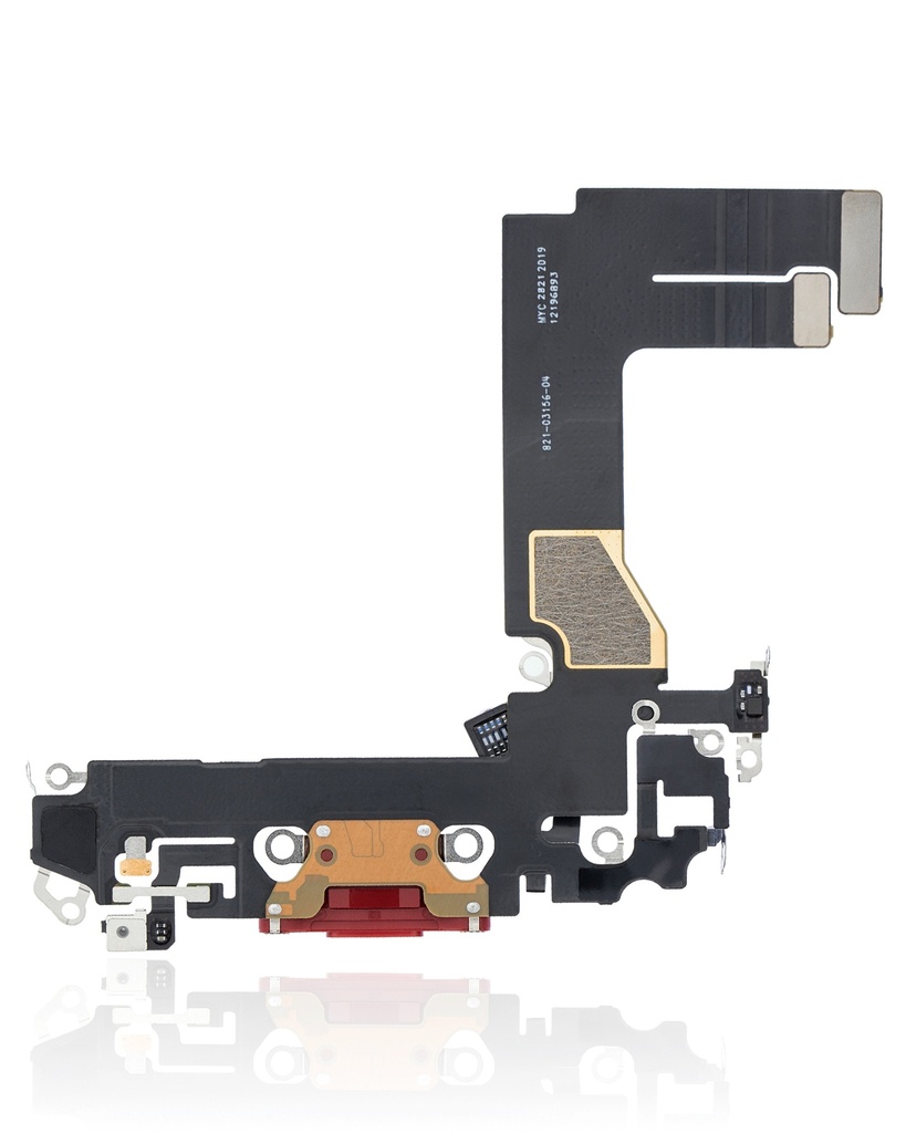connecteur de charge compatible pour iPhone 13 Mini - Premium - Rouge