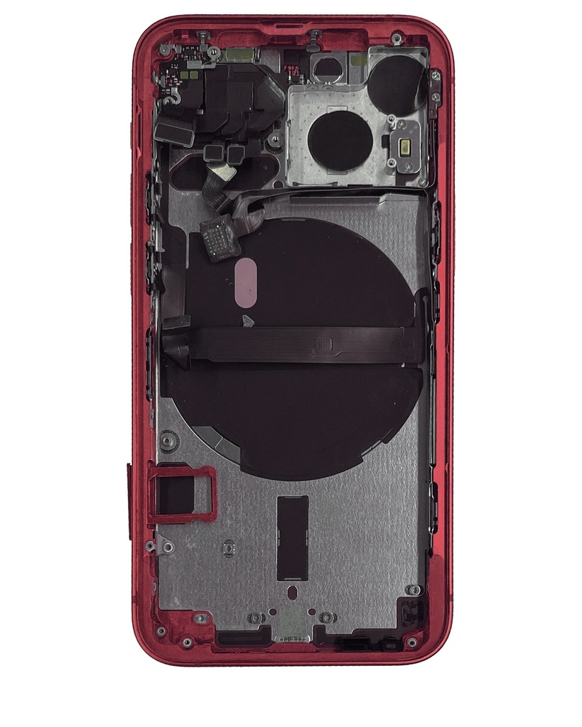 Chassis avec nappes pour iPhone 13 Mini - Grade A (avec Logo) - Rouge