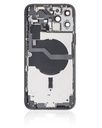 Chassis avec vitre arrière compatible pour iPhone 12 Pro Max Grade A (Avec logo) - Graphite