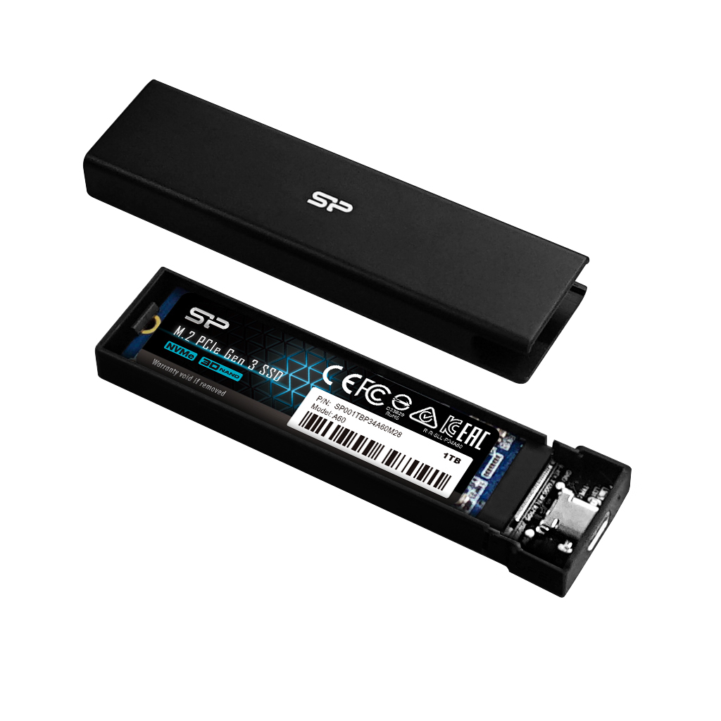 Boitier Type C pour SSD NVMe - PD60 - Silicon Power