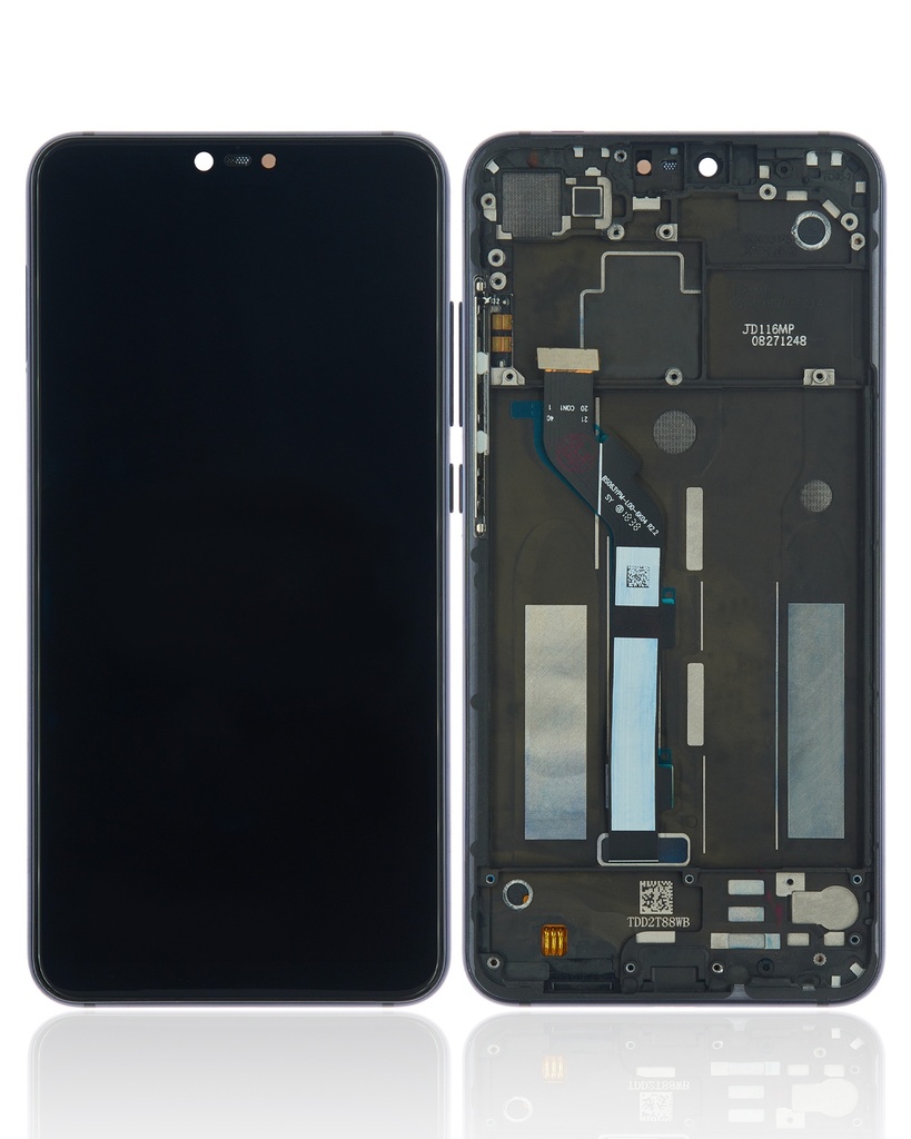 Bloc écran LCD avec châssis pour Xiaomi Mi 8 Lite - Reconditionné - Noir