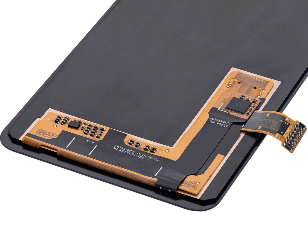 Bloc écran OLED sans châssis compatible pour SAMSUNG A8 - A530 - Aftermarket Plus