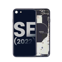 Châssis avec nappe pour iPhone SE 2022 - Grade A - avec logo - Noir Minuit
