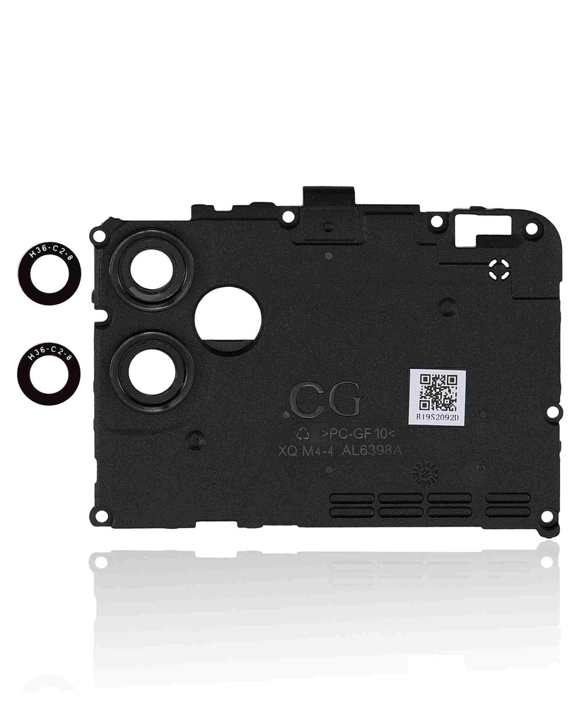 Lentille caméra arrière avec support compatible SAMSUNG A04e - A042 - Noir