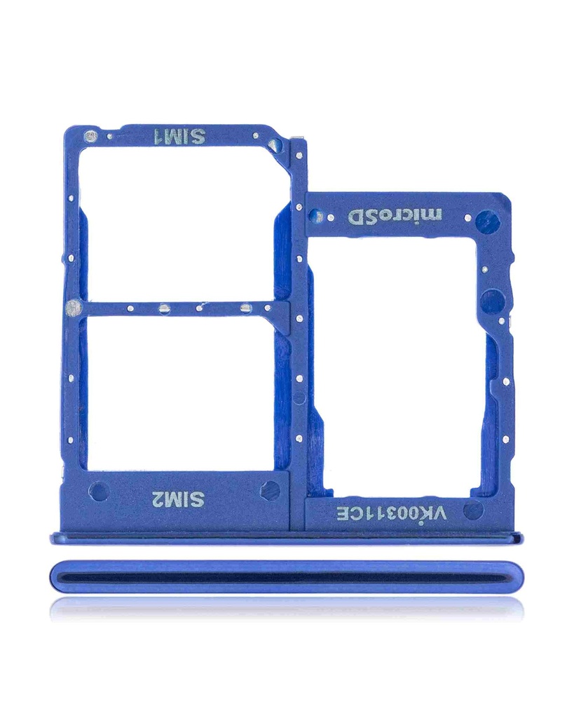 Tiroir SIM double compatible SAMSUNG A40 - A405 2019 - Bleu
