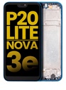Bloc écran LCD avec châssis compatible Huawei P20 Lite - Nova 3E - Reconditionné - Bleu