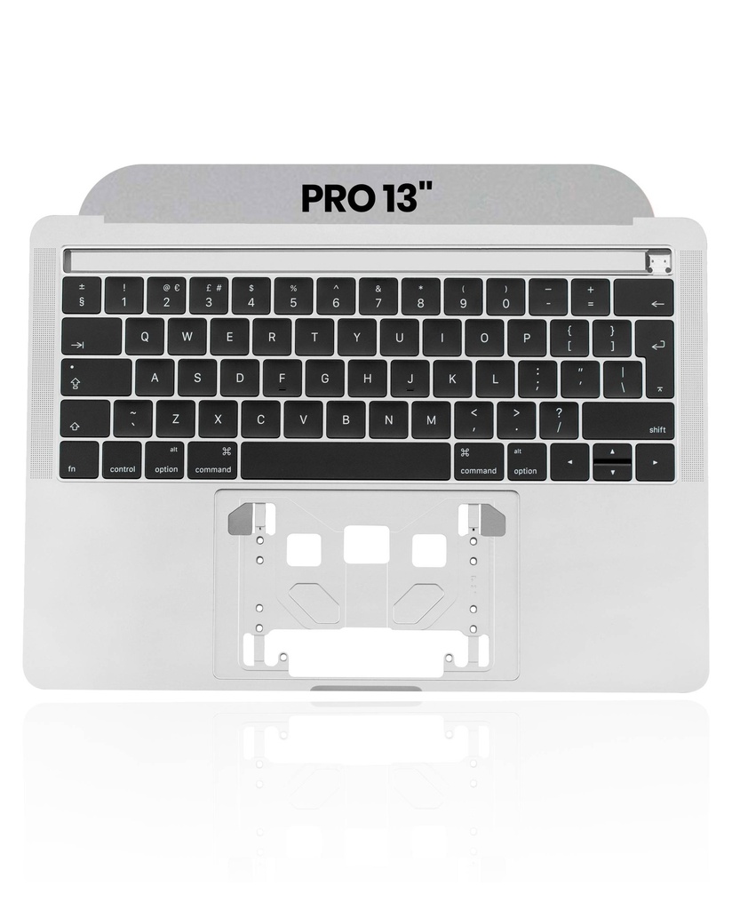 Top case avec clavier AZERTY pour MacBook Pro 13" A1989 - Fin 2018 - Début 2019 - Gris