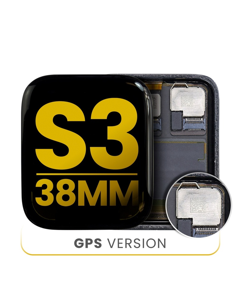 Bloc écran OLED Compatible pour APPLE Watch Serie 3 - 38mm - GPS - Reconditionné