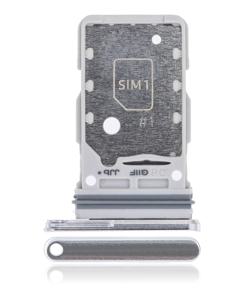 Tiroir SIM double compatible Samsung Galaxy S21 Ultra - Phantom Silver