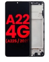 Bloc écran OLED avec châssis compatible amsung Galaxy A22 4G A225 2021 - Aftermarket Plus - Toutes couleurs