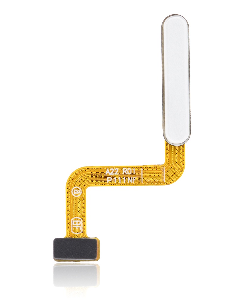 Lecteur d'empreintes digitales avec nappe compatible Samsung Galaxy A22 4G A225 2021 - Blanc