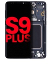 Bloc écran OLED avec châssis compatible Samsung Galaxy S9 Plus - Aftermarket Plus - Midnight Black