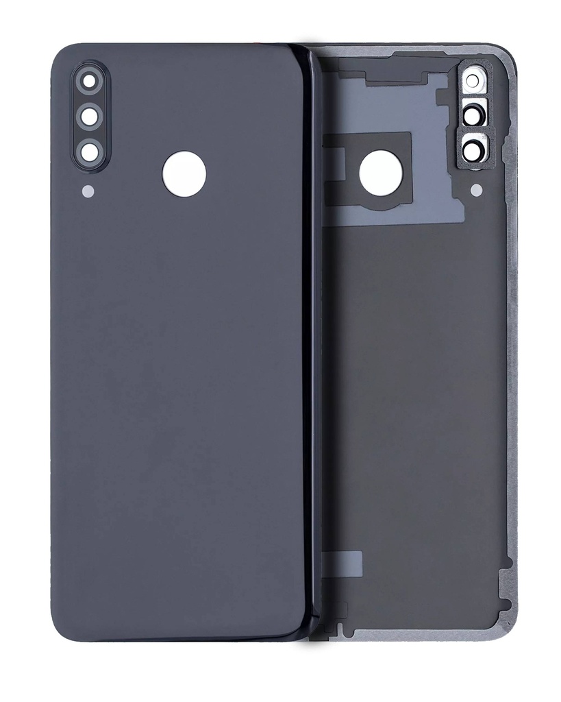 Vitre arrière avec lentille caméra compatible Huawei P30 Lite - Nova 4E - Sans logo - 4GB RAM - Midnight Black