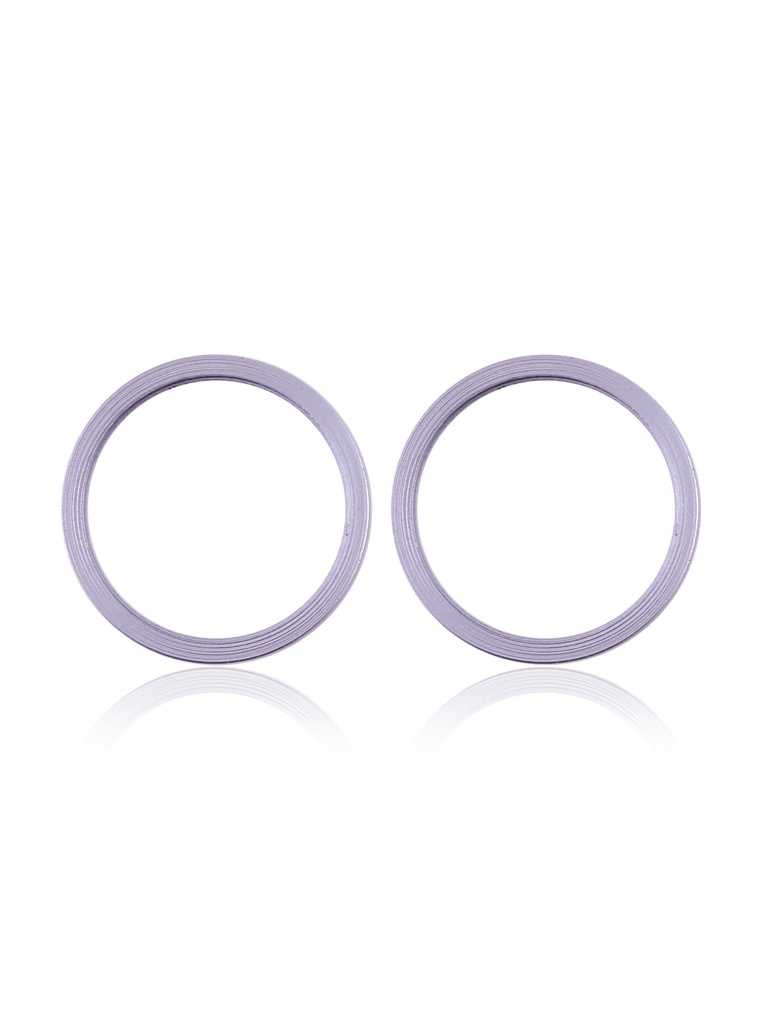 Anneau protection de caméra arrière pour iPhone 11 / 12 / 12 Mini (Set de 2) - Lot de 10 - Violet