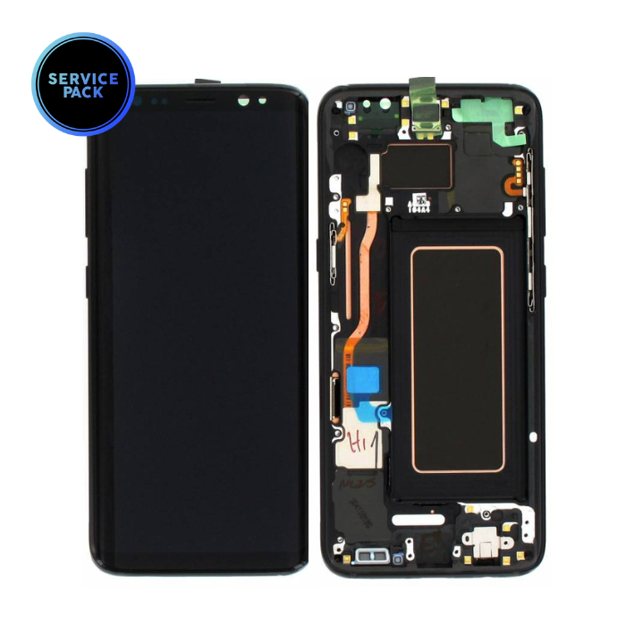 Bloc écran SAMSUNG S8 - G950F - Noir - SERVICE PACK
