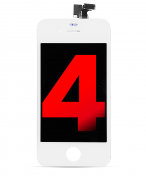 Bloc écran LCD compatible iPhone 4 - Aftermarket plus - Blanc