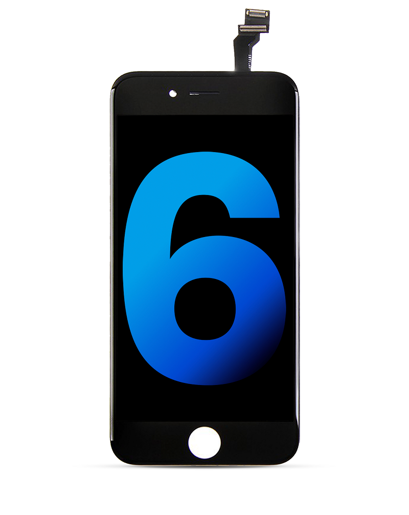 Bloc écran compatible pour iPhone  6 - AM - Noir