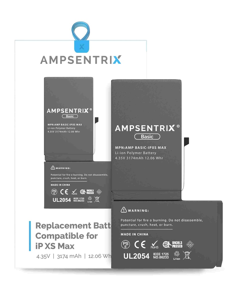Batterie pour iPhone XS Max - Ti - Ampsentrix Basic