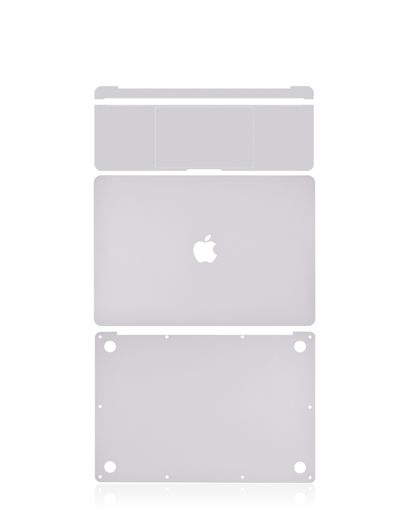 Habillage 4 en 1 - haut, bas, clavier et repose-main compatible MacBook Pro 15" sans Touch Bar - A1707 fin 2016 milieu 2017 - Argent