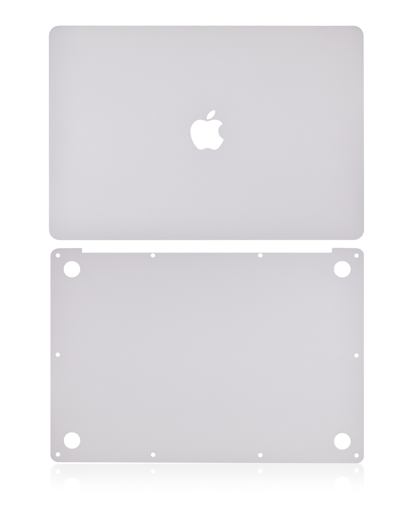 Habillage 2 en 1 - haut et bas compatible MacBook Pro 15" sans Touch Bar - A1707 fin 2016 milieu 2017 - Argent
