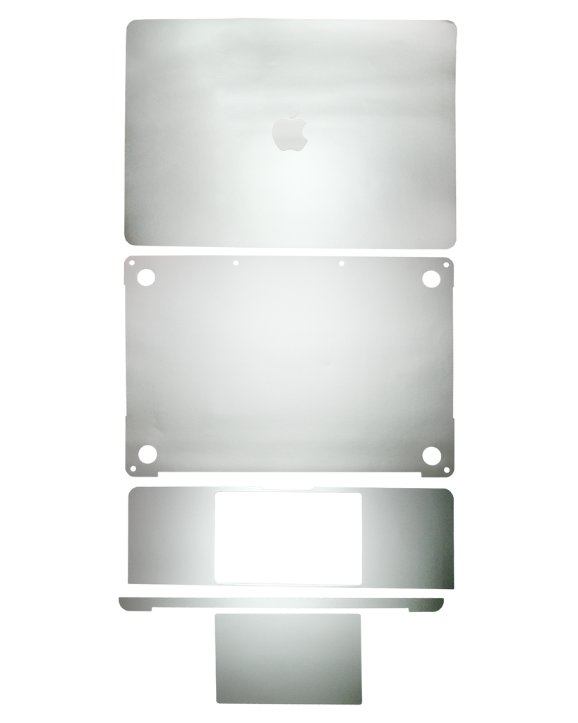 Habillage 4 en 1 - haut, bas, clavier et repose-main compatible MacBook Pro 13" - A1989 fin 2018 début 2019 - A2159 milieu 2019 - Argent
