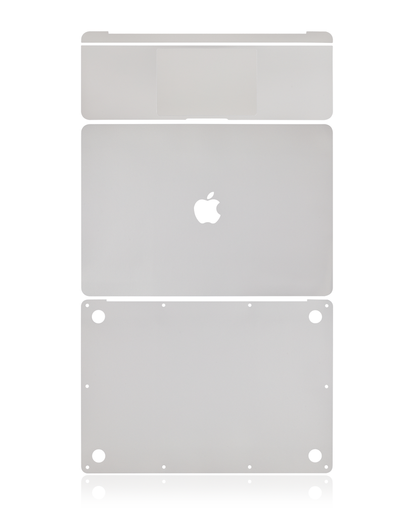 Habillage 4 en 1 - haut, bas, clavier et repose-main compatible MacBook Air 13" Retina - A2179 début 2020 - Argent