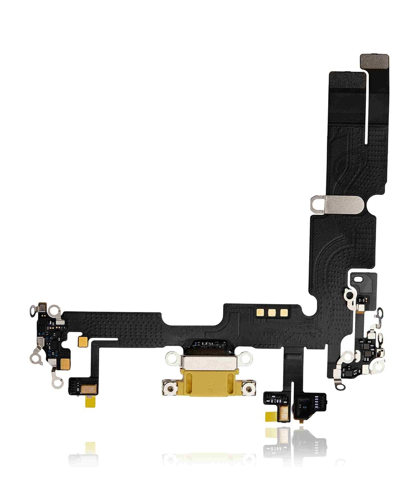 Connecteur de charge avec nappe compatible iPhone 14 Plus - Premium - Jaune